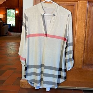 Plaid blouse from Evereve, size L